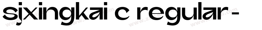 sjxingkai c regular免字体转换